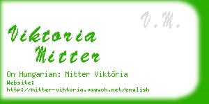 viktoria mitter business card